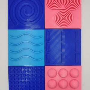 Set van 6 voelplaatjes