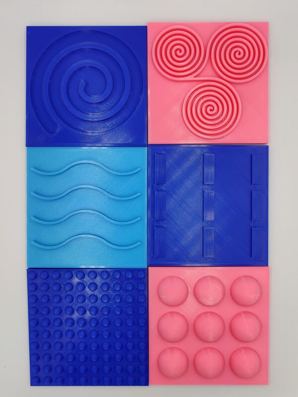 Set van 6 voelplaatjes