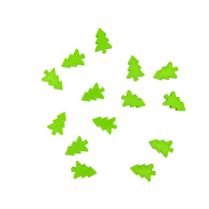 Kleine groene kerstbomen
