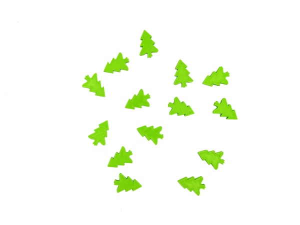 Kleine groene kerstbomen