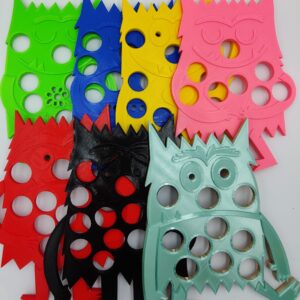 SET kleurenmonsters met grote gaten