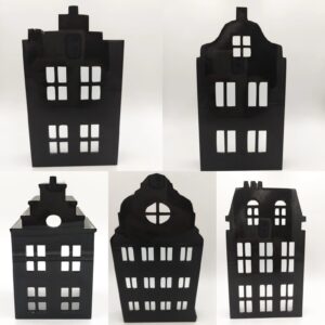Sint huisje/ stuk (5 verschillende soorten)
