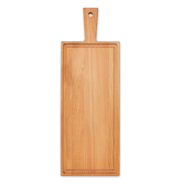 Snijplank "Rectangle Deluxe Long" met handvat 49x17cm - Afbeelding 2