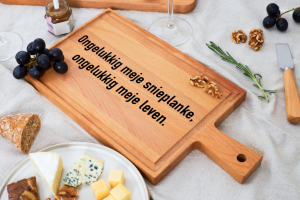 Snijplank "Rectangle Deluxe" met handvat 38x20cm