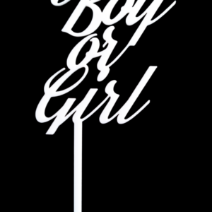 Taarttopper BoyOrGirl Wit