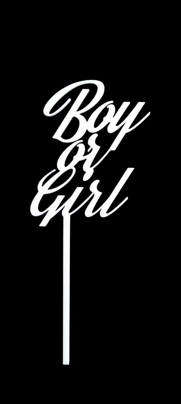 Taarttopper BoyOrGirl Wit