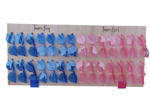 Displayhouder "Team Boy or Team Girl" Hout - Afbeelding 2